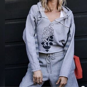 Free People Nights Like This Cropped Hoodie